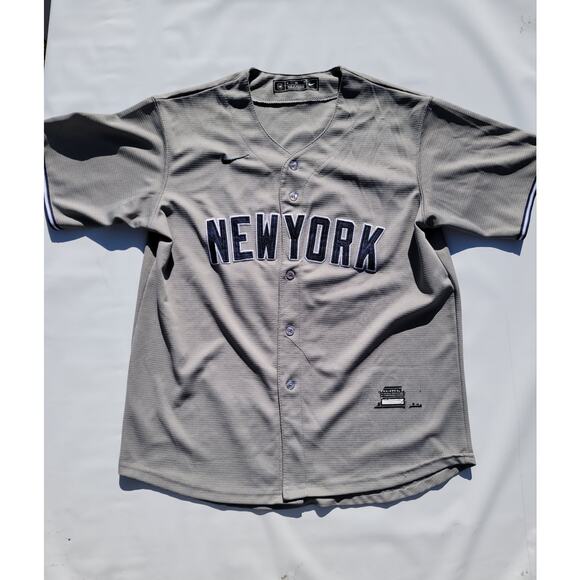 Aaron Judge #99 Stitched Mens Large Gray Away New York Yankees Jersey Size XL - Picture 1 of 6